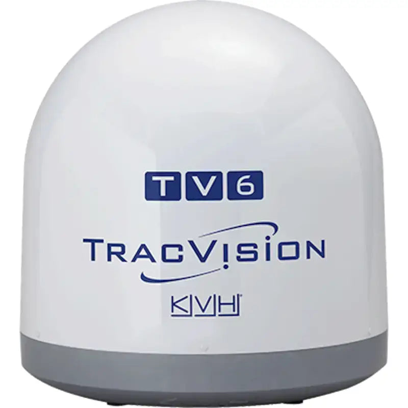 White dome baseplate for KVH Industry Tracvision TV6 satellite antenna system