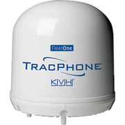KVH Industry Tracphone Fleet One white dome satellite device