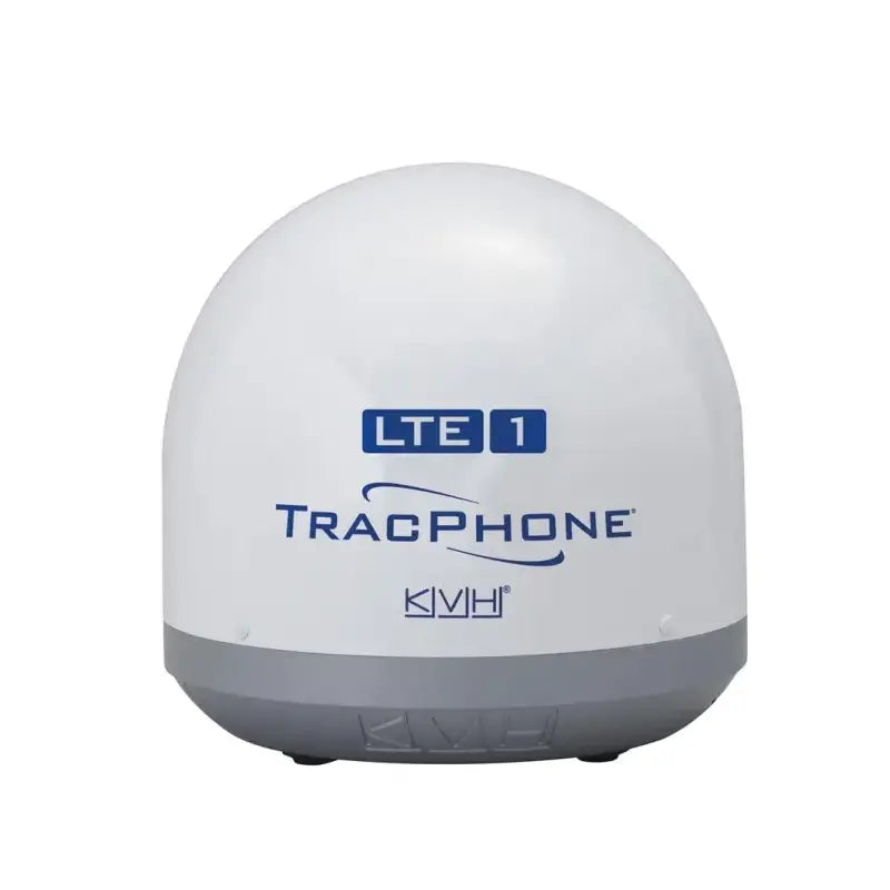 White dome-shaped satellite receiver for kvh industry trcphonelte-1cell wifi system