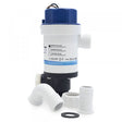 Blue and white Albin Cartridge Twnprt Aeratr bilge pump with accessories for 750 GPH flow