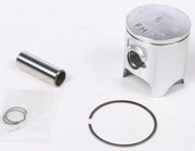 Silver engine piston kit with wrist pin circlips and piston ring for RV and truck parts