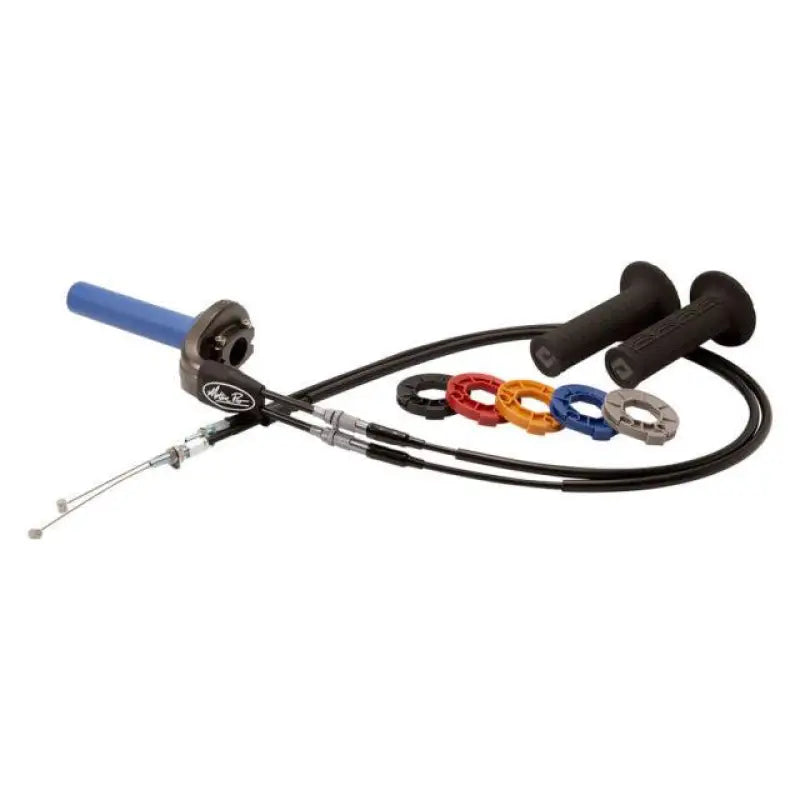 01-1224 Motion Pro Rev 2/3 Black Vinyl Throttle Push-Pull Cable Set - RV and Auto Parts