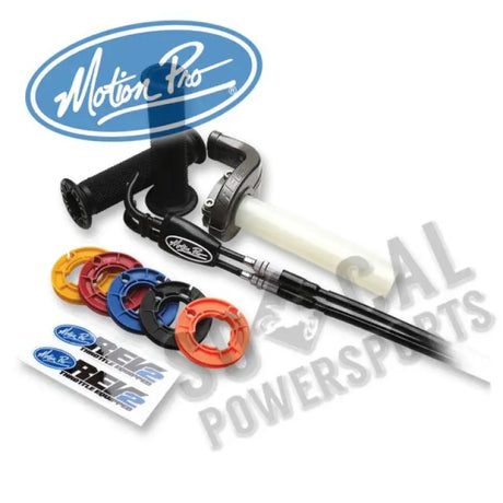 01-1282 Motion Pro Rev 2/3 Black Vinyl Throttle Push-Pull Cable Set - RV and Auto Parts