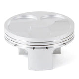 Silver high-performance piston kit forged Nikasil for Yam engine with valve reliefs