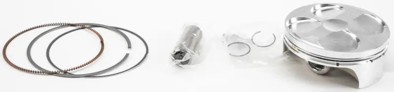 Piston kit forged nikasil with rings, wrist pin, and clips for Yamaha engine