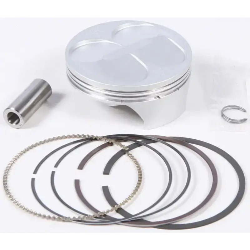 Silver piston kit with pin rings and circlips for Yam frgd nikasil cyl engine