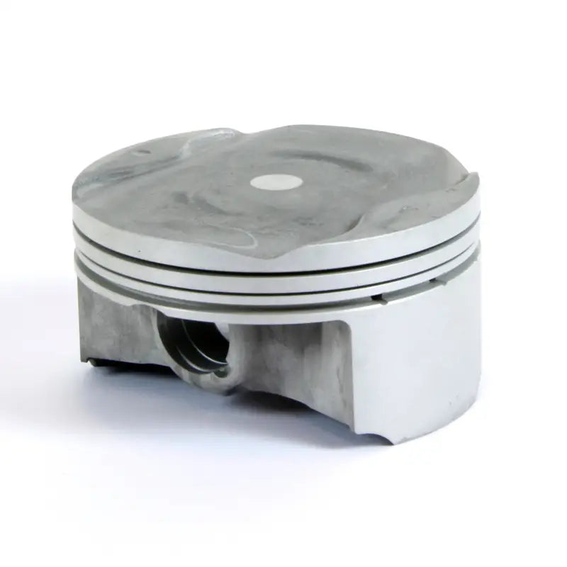 Silver engine piston from the forged Nikasil piston kit for Kawasaki and Suzuki bikes
