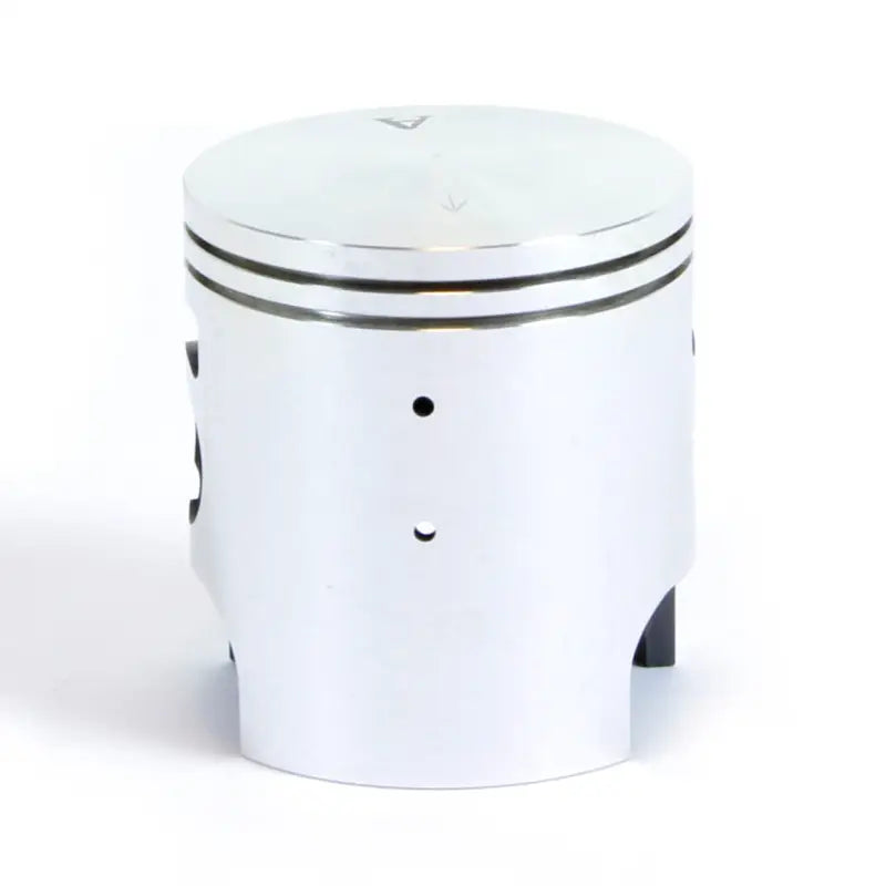 Silver-colored engine piston with two ring grooves from the 01.4108.A piston kit for RV and truck parts