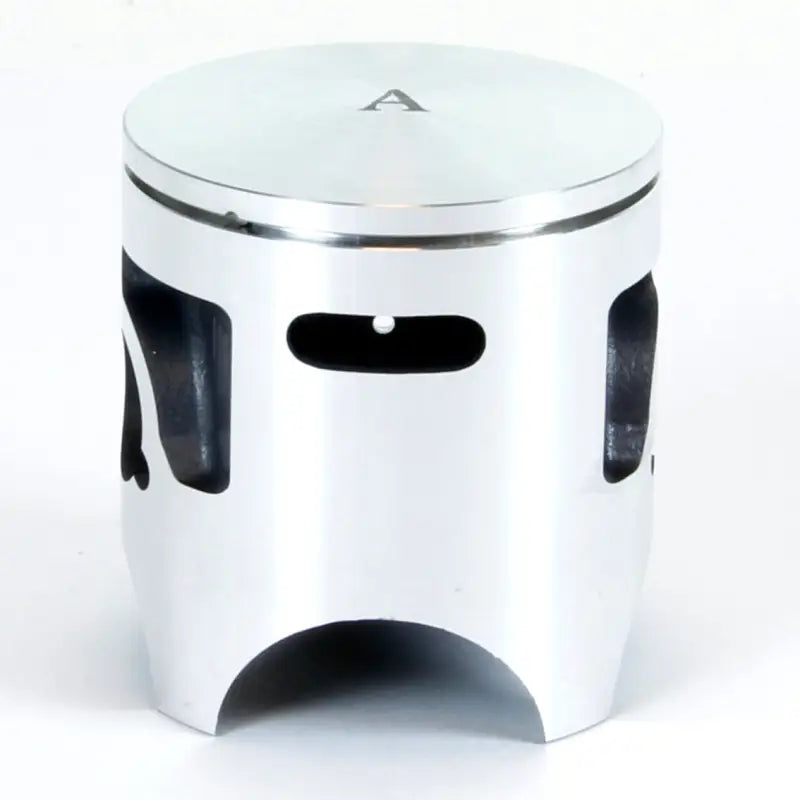 Silver piston with cutouts from 01.4124.A Piston Kit Nikasil Cyl for Std Kaw