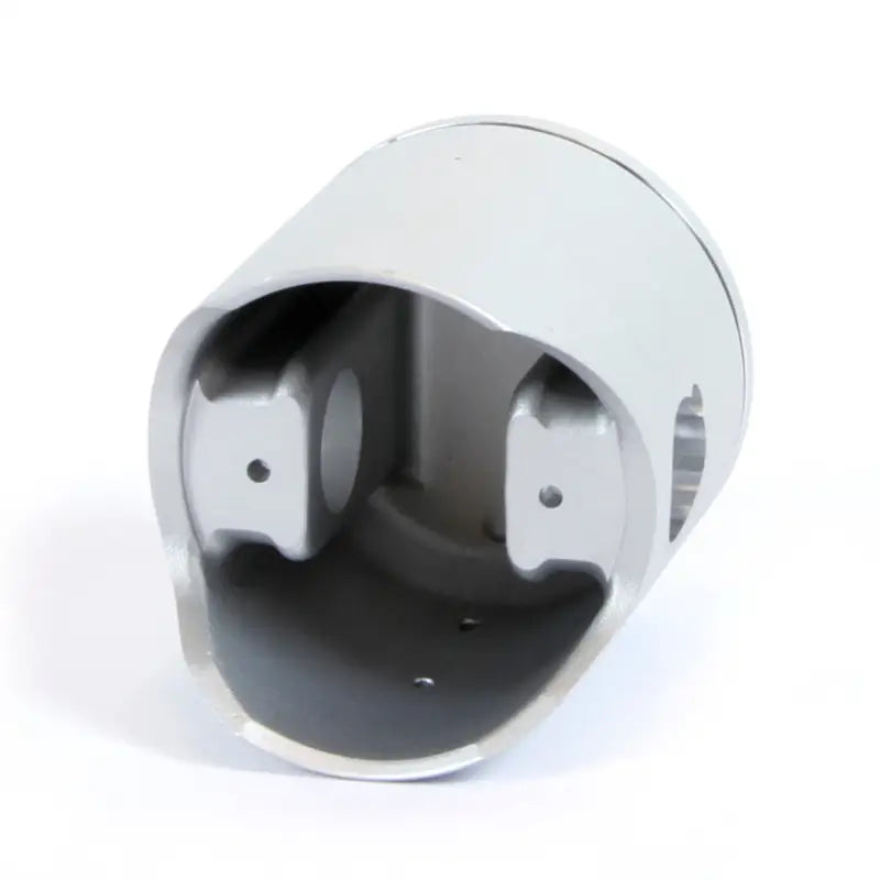 Silver-colored engine piston with internal pin bosses and oil holes for piston kit RV parts