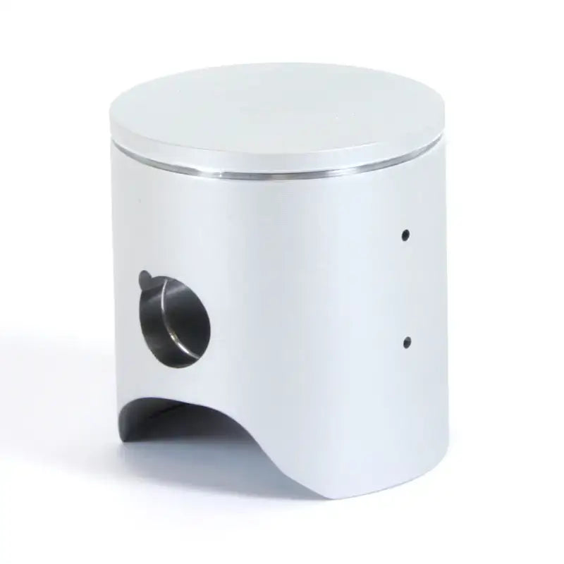 Silver engine piston with smooth top, cutout, and holes from 01.4216.B Piston Kit for RV & truck parts