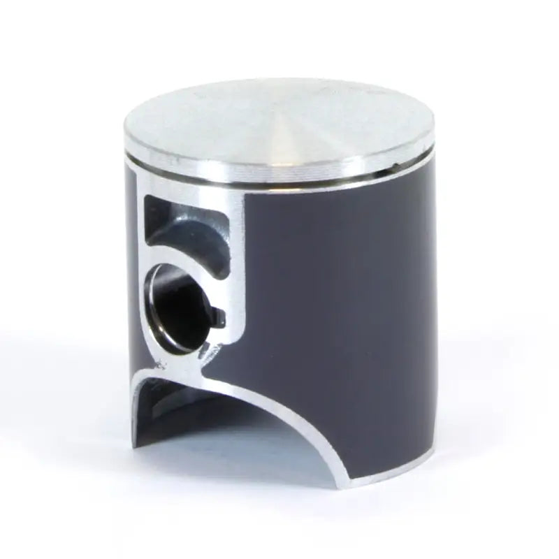 Dark grey two-stroke engine piston with silver top from Husq/KTM piston kit for RV & truck parts