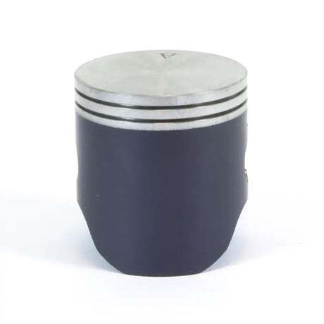 Dark gray engine piston with silver rings from KTM piston kit for RV and truck parts