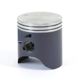 Dark grey piston kit with silver top and grooves, perfect for KTM RV and truck parts