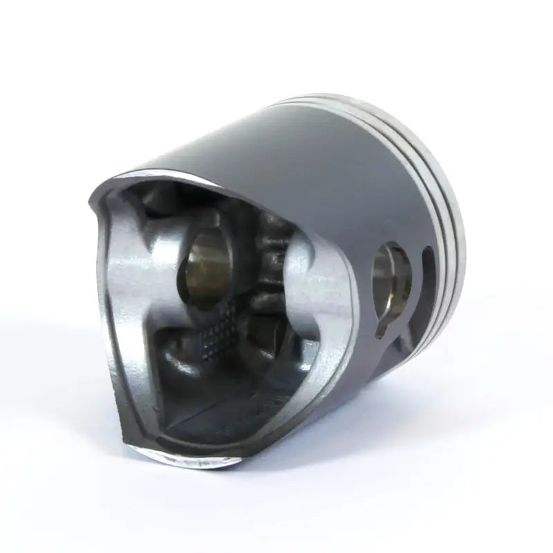 Dark gray piston kit with internal parts and three ring grooves for KTM bikes