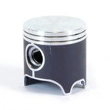 Engine piston with dark gray skirt and silver crown from KTM piston kit for RV and truck parts