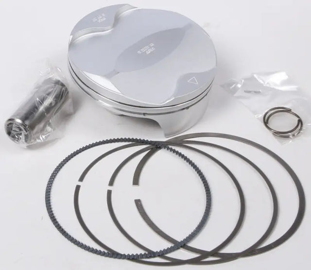 Shiny silver piston kit with rings for Husqvarna KTM engines, perfect for RV and truck parts