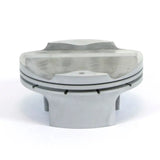 High-performance piston kit with sculpted crown and ring grooves for Hus/Ktm engines
