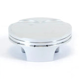 Silver-colored piston with domed top from 01.6362.A forged Nikasil piston kit for Husqvarna KTM
