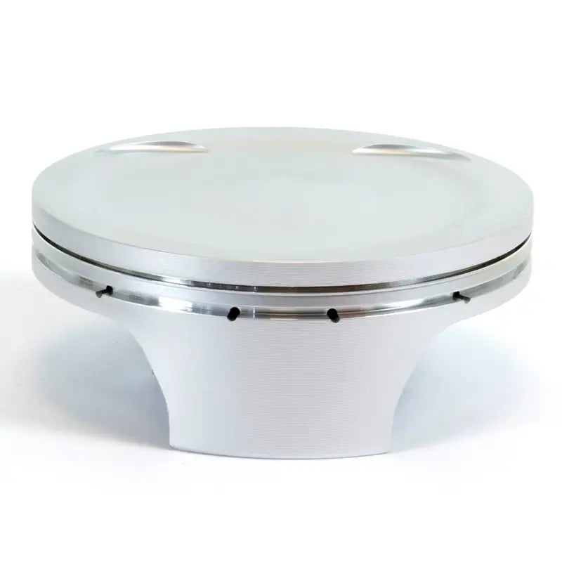 Shiny silver aluminum piston kit for high-performance engines, ideal for RV & truck parts