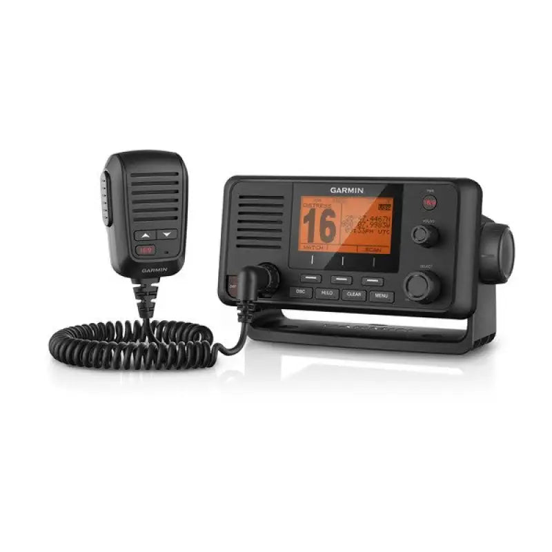 Garmin VHF 215 with GPS Hailer and Optional Remote for marine communication and navigation, featuring integrated GPS, hailer, and remote control, ideal for enhancing boating experiences across RV, Automotive, Powersports, off-road, exterior, truck accessories, interior, truck bed, rv parts, Marine,Electronics,AVADA - Best Sellers,Marine Maintenance.