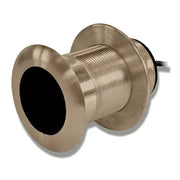 Garmin 50/200Khz Bronze Low-Profile Thru-Hull Transducer for superior sonar imaging, featuring durable dual-beam construction.
