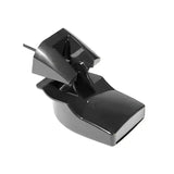 Black plastic boat transducer for Garmin 50/200Khz D/T Transom Mount Xdcr 8 Pi