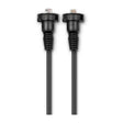 Black Ethernet cables for bulk marine network setup with RJ45 connectors in Garmin 500