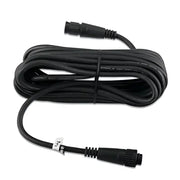 Coiled black Garmin 5M CCU extension cable with waterproof connectors for easy setup