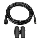 Black cable with connectors and clips for Garmin Transducer Ext Cable Echo Series