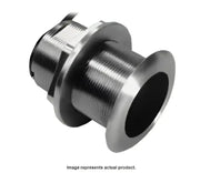 Threaded metal through-hull fitting for Garmin XDCR to improve fishing experience and precise depth