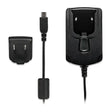Black charging cradle for Garmin Rino with adapter cable in the Garmin AC adapter series