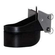 Black transducer mounting bracket for Garmin XDCR 1Kw transom mount on 010-12378-20