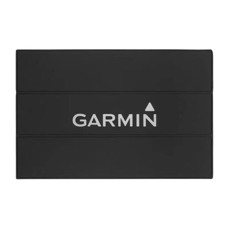 Black Garmin Protective Sun Cover for GPSMAP 8424/8 with logo.