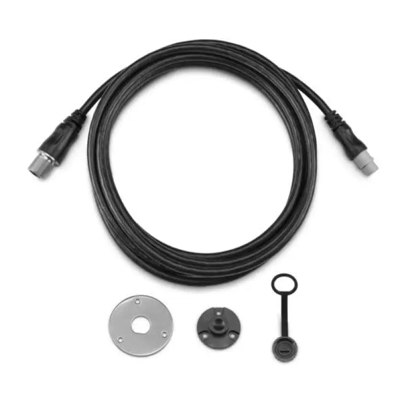 Cable and components of the Garmin Fist Mic Relocation Kit VHF 210 AI for enhanced convenience and flexibility in marine, RV, Automotive, Powersports, off-road, truck accessories, interior, exterior, truck bed, RV parts, Marine, AVADA - Best Sellers, Marine Maintenance