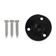 Black circular mounting plate with three screws for Garmin Mic Hanger VHF 210 AIS