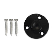 Black circular mounting plate with three screws for Garmin Mic Hanger VHF 210 AIS
