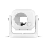 White cube-shaped Garmin marine mount for GC 100 C boat camera setup