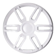 White circular speaker grill from Fusion Elec Sport Grille White for Ipod and stereo systems