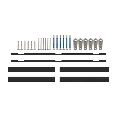 Hardware and mounting strips for Garmin GPSMAP 7X3 series flush mount kit