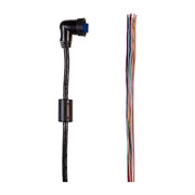 Black Garmin Ondeck Data Cable with right-angle connector and exposed wires for data transfer