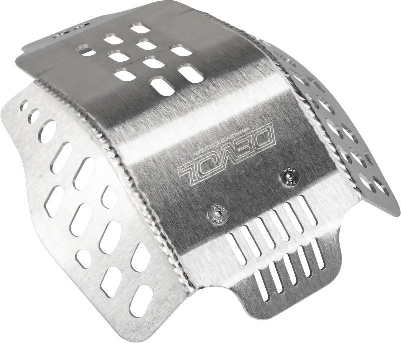 Silver aluminum skid plate for powersports vehicles, model 0102-3407 skid plate