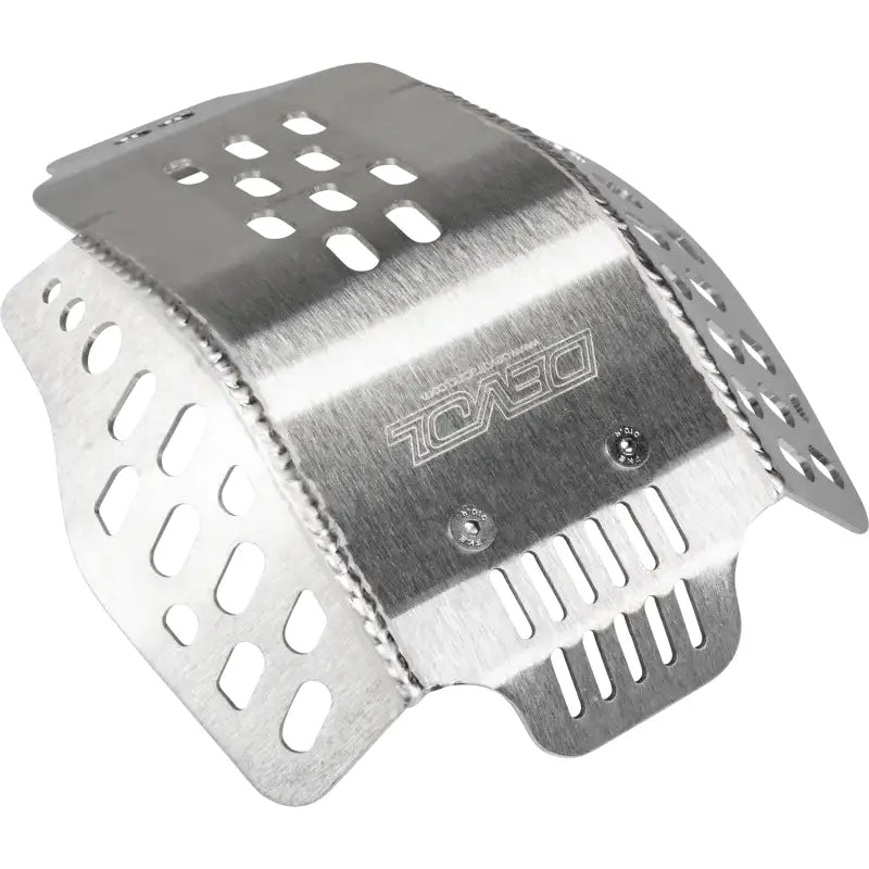 Silver aluminum skid plate for powersports vehicles, model 0102-3407 skid plate