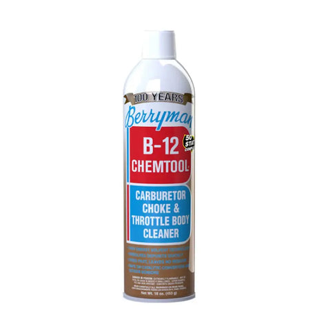 Berryman B-12 Chemtool Carburetor Choke & Throttle Body Cleaner 16 oz can with superior cleaning formula for optimal engine performance.