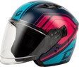 011871106 Gmax Of-87 Duke Helmet W/Led Light Blue/Red Lg - RV and Auto Parts