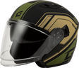01187223 Gmax Of-87 Duke Helmet W/Led Light Matte Blk/Green Xs - RV and Auto Parts