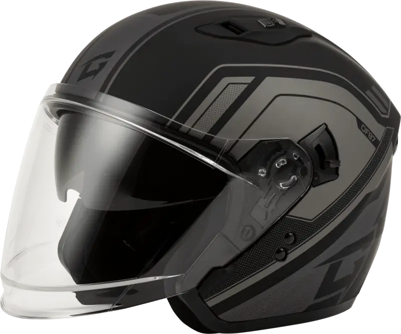 01187503 Gmax Of-87 Duke Helmet W/Led Light Matte Blk/Grey Xs - RV and Auto Parts