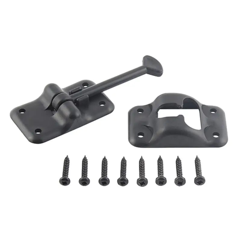 013-084BL Ap Products Plastic Door Holdback 3-1/2 Black