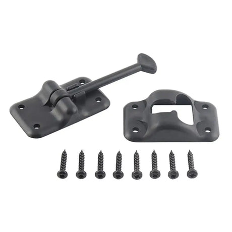 013-084BL Ap Products Plastic Door Holdback 3-1/2 Black