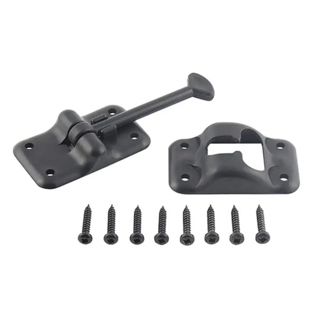 013-084BL Ap Products Plastic Door Holdback 3-1/2 Black